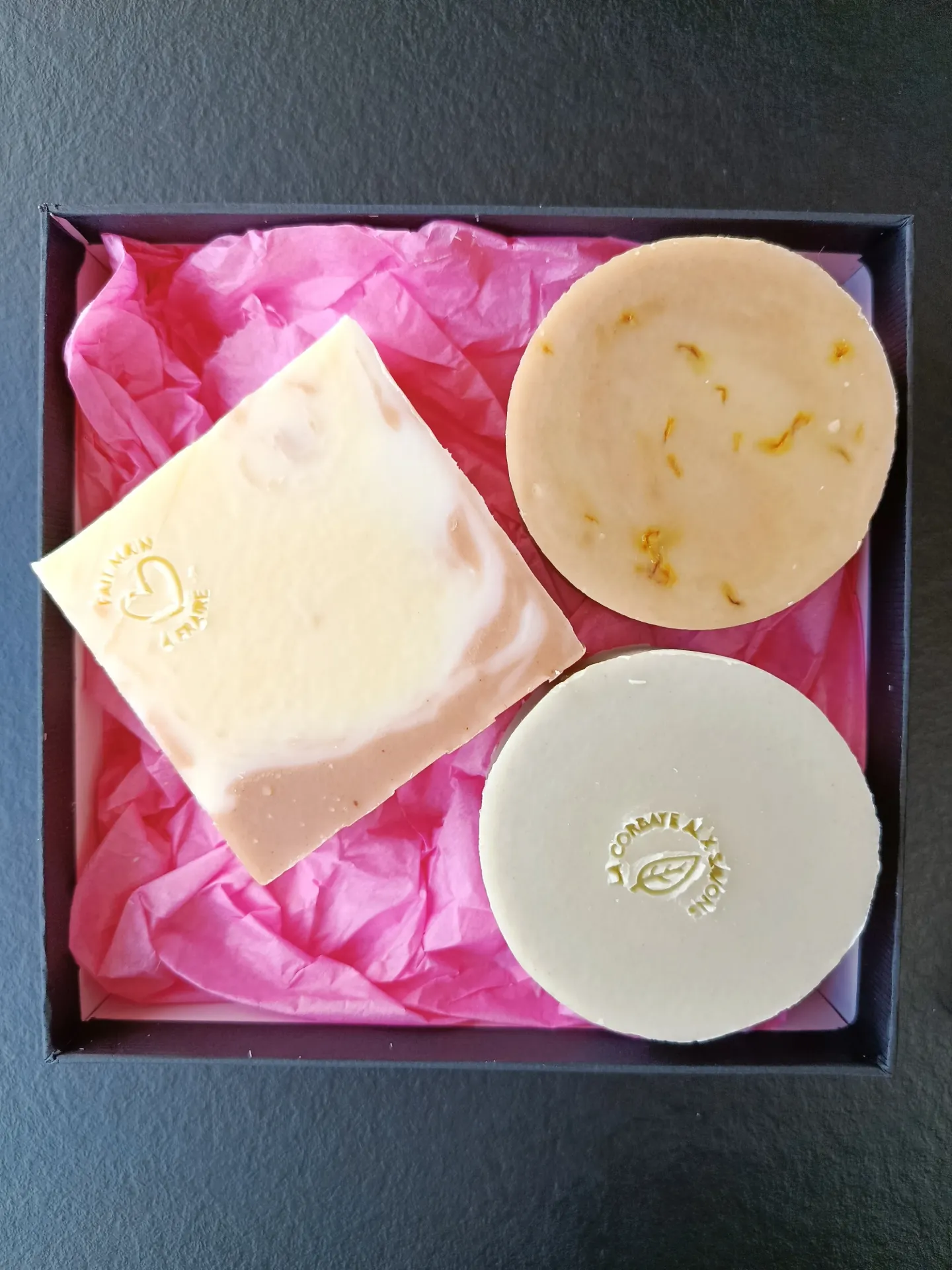 Coffret cadeau 3 savons